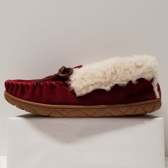 L.L. Bean Wicked Good Dark Red Moccasins - Picture 6 of 12